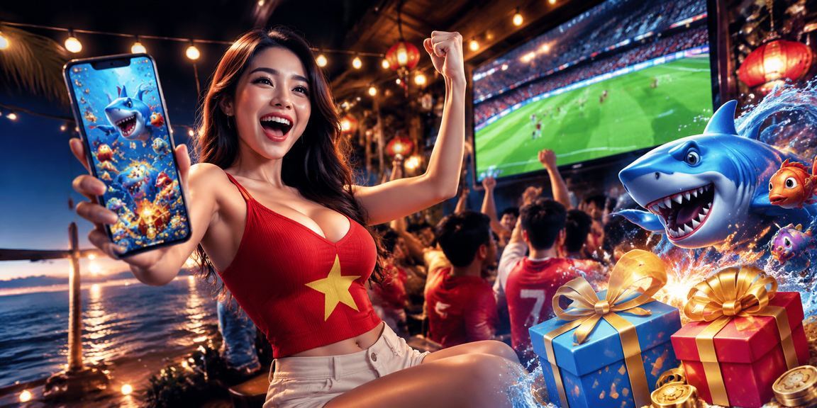 Người dùng Hà Nội chơi game bắn cá trực tuyến trên điện thoại tại bờ biển