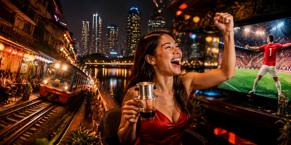 Người chơi tại Hà Nội thư giãn với cà phê và thiết bị di động