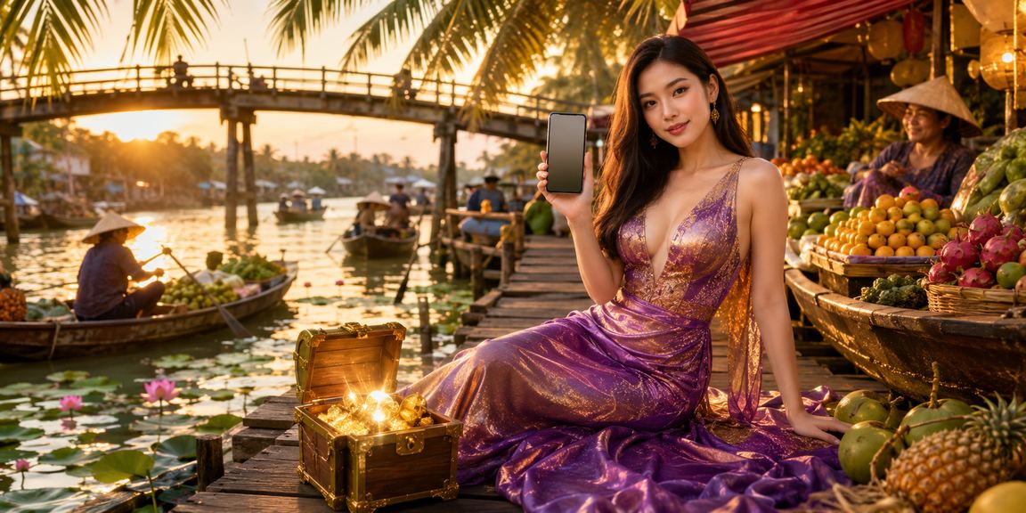Người dùng Việt Nam sử dụng ứng dụng casino trên điện thoại tại vùng đồng bằng sông Cửu Long