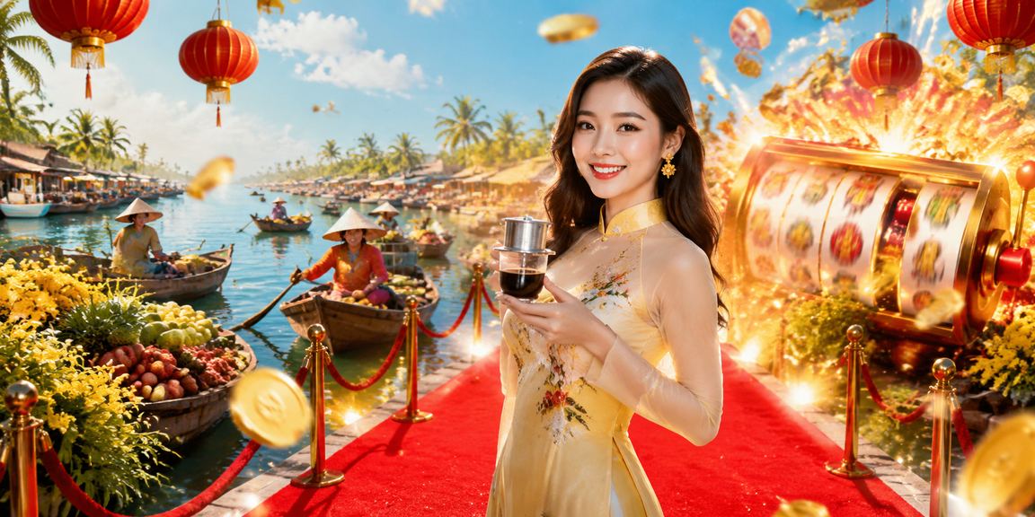 Người dùng miền Tây Mekong thưởng thức cà phê và chơi slot game trực tuyến