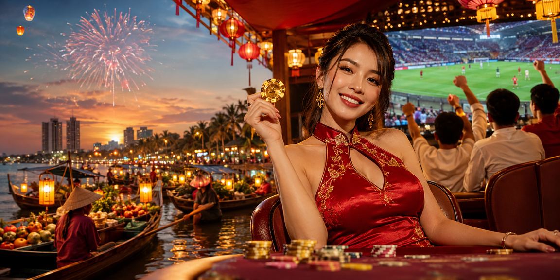 Nhóm bạn trẻ chơi bài và theo dõi kèo trực tuyến tại bãi biển Vũng Tàu qua điện thoại